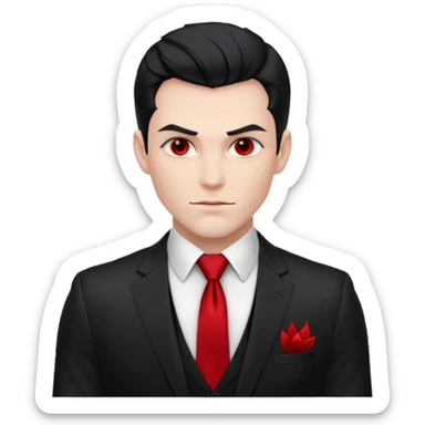 Lucifer half body sticker