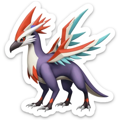  Nargacuga-Latias-Noivern-Silvally-Pokémon-Fakémon-fusion (full body) sticker