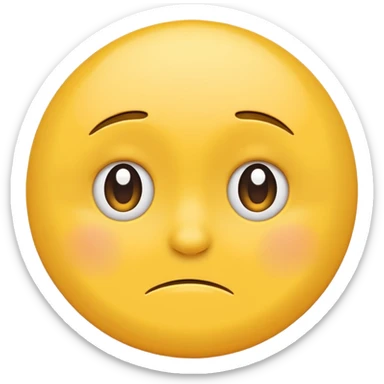 make a classic yellow circle emoji based on this phrase "I have felt anxious about my futere since the start of the year" sticker