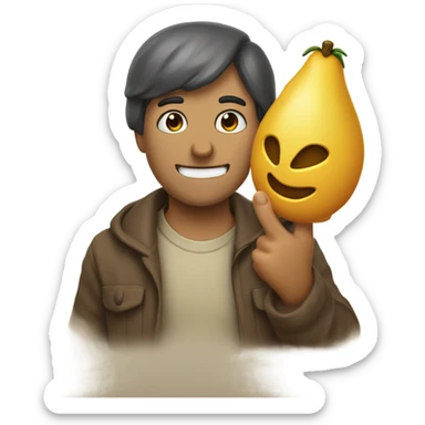 Dos hormigas llevando un corazon con una venda sticker