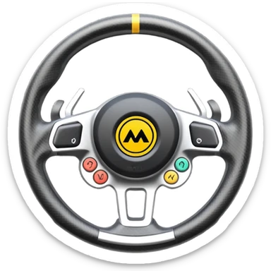 F1 steering wheel sticker