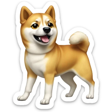 doge dog dancing samba sticker