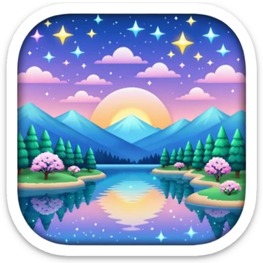 gorgeous beautiful sparkly aesthetic full scenic SCENERY sticker