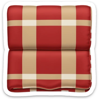 burberry plaid blanket folded  sticker