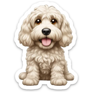 Cockapoo dog sticker