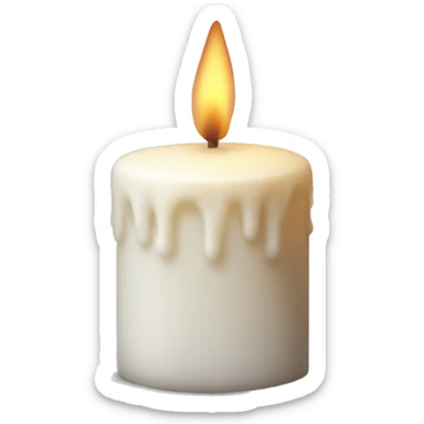 Christmas candle realistic  sticker