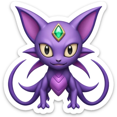 Genesect-Lunala-Sableye-Mew-fusion sticker