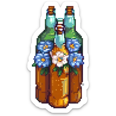 a beer bouquet sticker