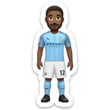 mario as manchester city jersey sticker