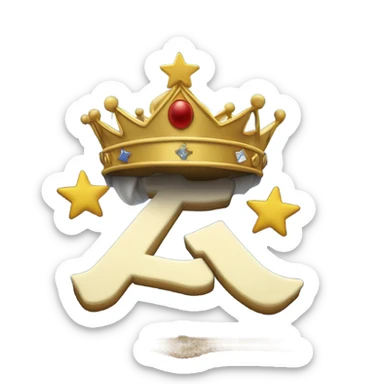 The Letters “J.D.M” with a crown and shooting star sticker