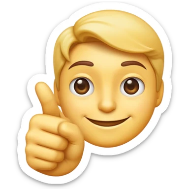 A single emoji that combines a pointing finger and a smirking face - a face with a sly smirk that has one arm extending with a pointing finger sticker