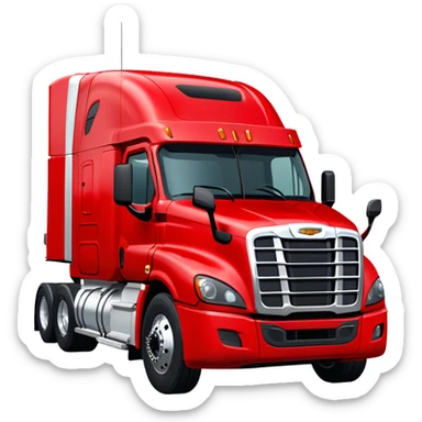 Cattle Truck - Freightliner Cascadia (Model Year: 2021) (Iconic colour: Red) sticker