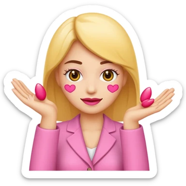 Rends cet emoji 🤏🏻 en main de femme avec du vernis à ongles dessus.  sticker