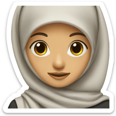 muslim girl wear a hijab  sticker