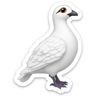 male Rock Ptarmigan sticker