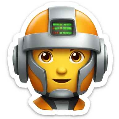 Robotino mandarin sticker