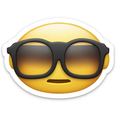 hazme un emoji con gafas de sol y con la lengua fuera y la cara torcida sticker