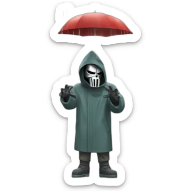 mf doom singing in the rain sticker