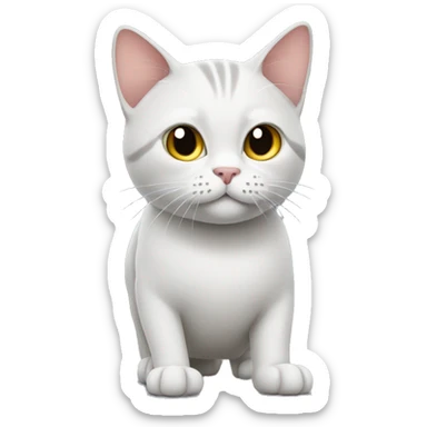 Cat does not want to take a walk sticker