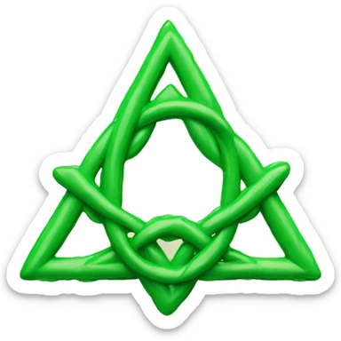 trinity symbol gree sticker