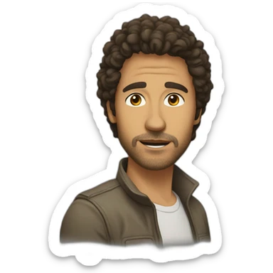 Starsky with scruff sticker