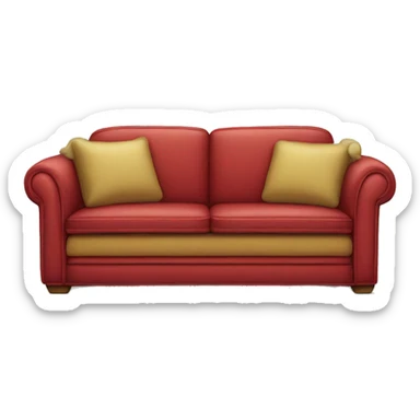 Double decker couch sticker