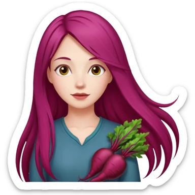 One woman medium length blond highlights hair
One man medium dark skin no hair One woman long beetroot colour hair  sticker