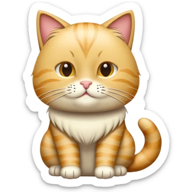 Me puedes dar un gato con una peluca despeinada rubia sticker