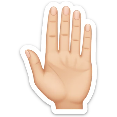 Un petit doigt en l’air comme pour faire une promesse  sticker
