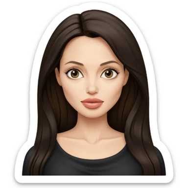 Angelina Jolie up to the waist sticker