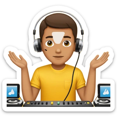 concert yellow Cable reels sticker