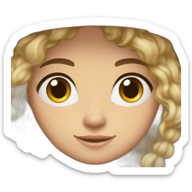 cara blanca pelo punta castaño ojos marones y cascos ps5 sticker