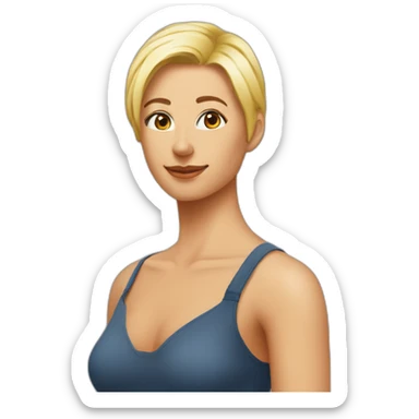 v-neck strapless t-shirt sticker