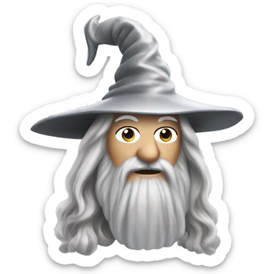 Gandalf from 'The Lord of the Rings', A Sparkling Unicorn sticker