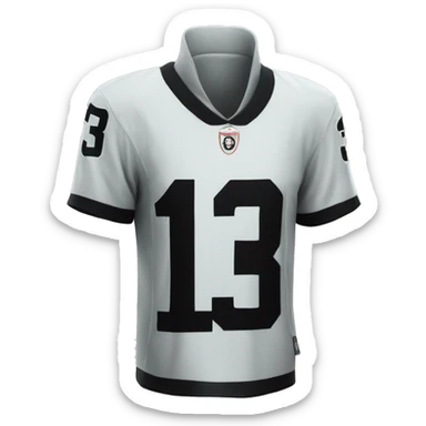 Las Vegas raiders jersey that has the number 13 sticker