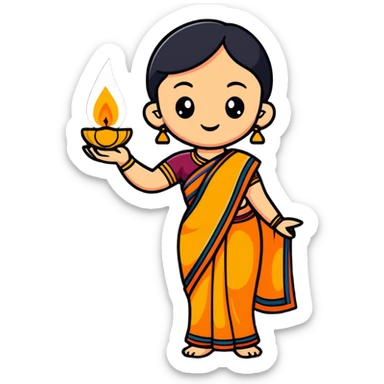 Ella is a Indian  sticker