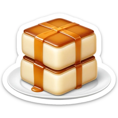 Chinese rice cake (Nian Gao), sweet and sticky traditional dessert sticker