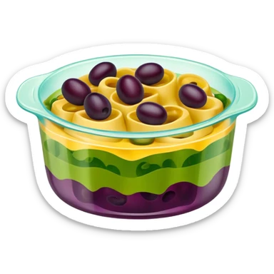 Gross vintage jello salad with olives in it sticker