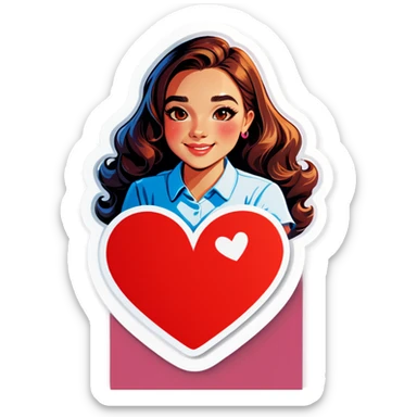 My self in love sticker