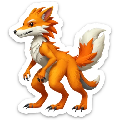 Ratchet-Lombax-Vernid-Sergal-fusion, full body  sticker