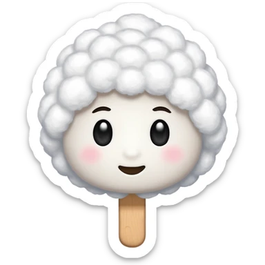 A q-tip with no face, just an object sticker