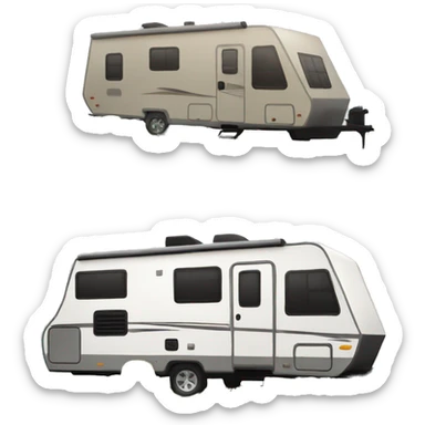 RV Camper flat side view sticker