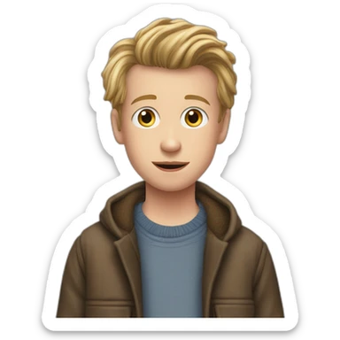 Home alone guy, McCauley Caulkyn, when he was young sticker