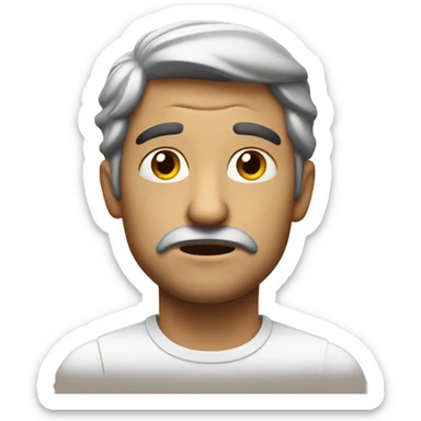 italian guy fuming sticker