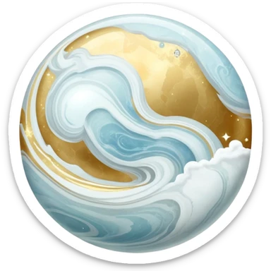 Epic divine celestial marble aesthetic-scenery-Decorations sticker