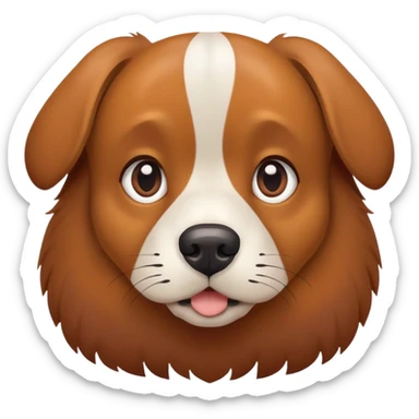 Dog wathing mobile sticker