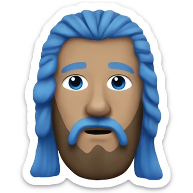 braveheart william wallce with blue paint on face sticker