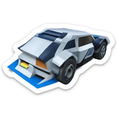 Darktrooper pearl-blue Card stock Papercraft fr-s racecar sticker