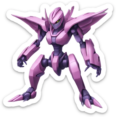  Cool Edgy Godly Digimon-Genesect-Palkia-Medabot full body sticker
