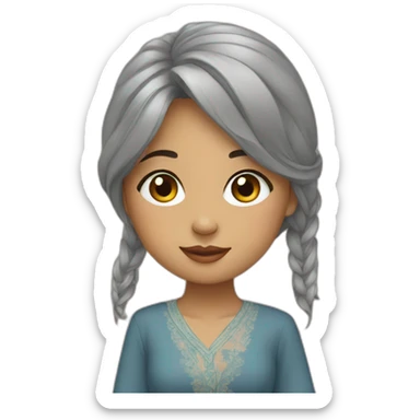 Beautiful Indonesian girl sticker